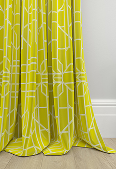 Bamboo Brights, Chartreuse - Made To Measure Curtains
